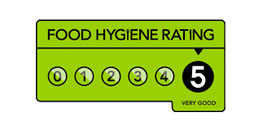 Rated 5 For Food Hygiene
